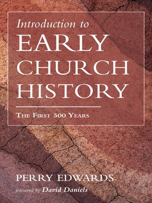 cover image of Introduction to Early Church History